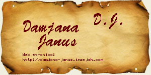 Damjana Janus vizit kartica